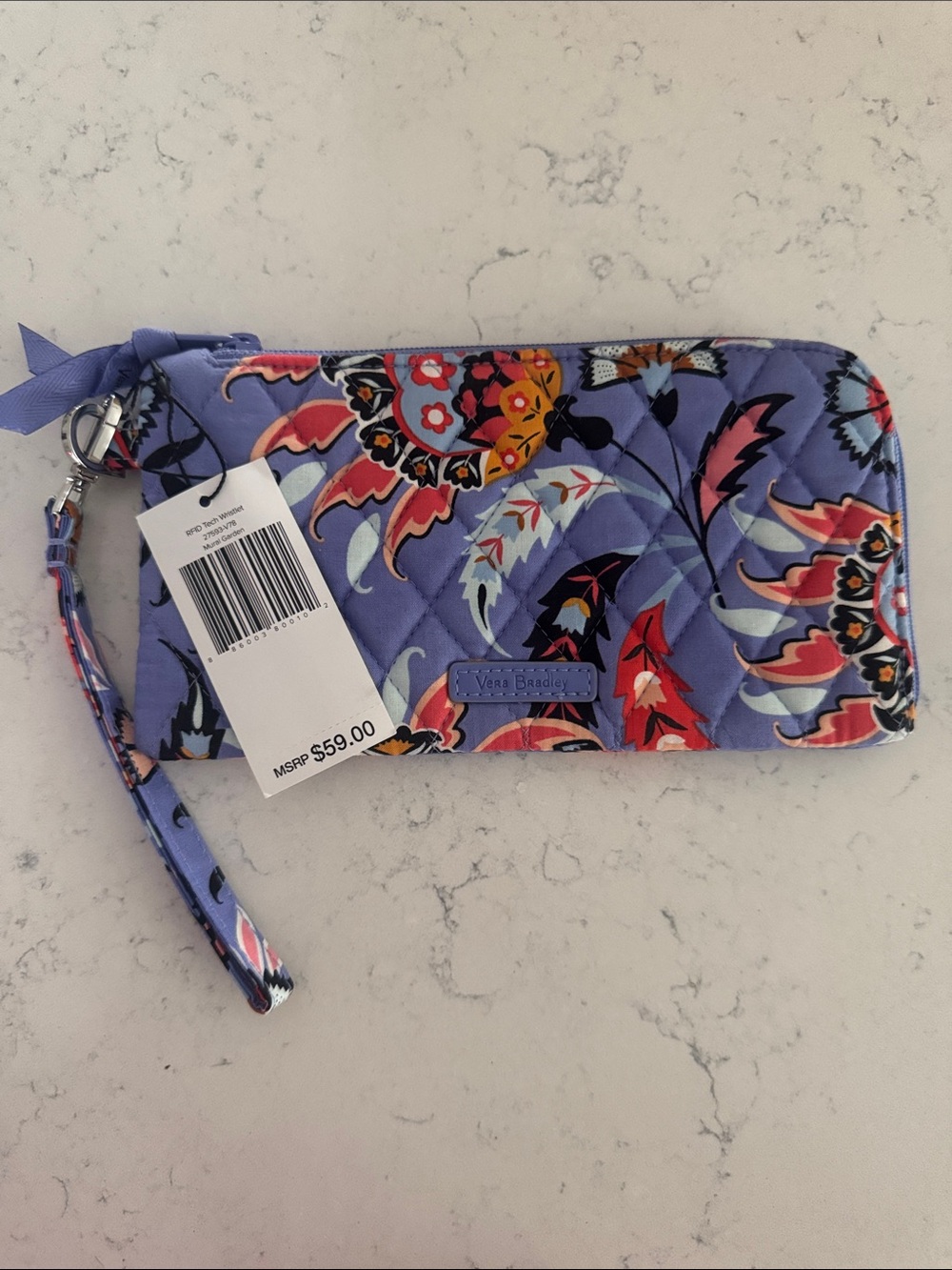 Vera Bradley NWT RFID Tech Wristlet in Mural Garden Pattern